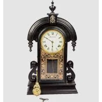 Black Antique Old Style Pendulum Wall Clock 